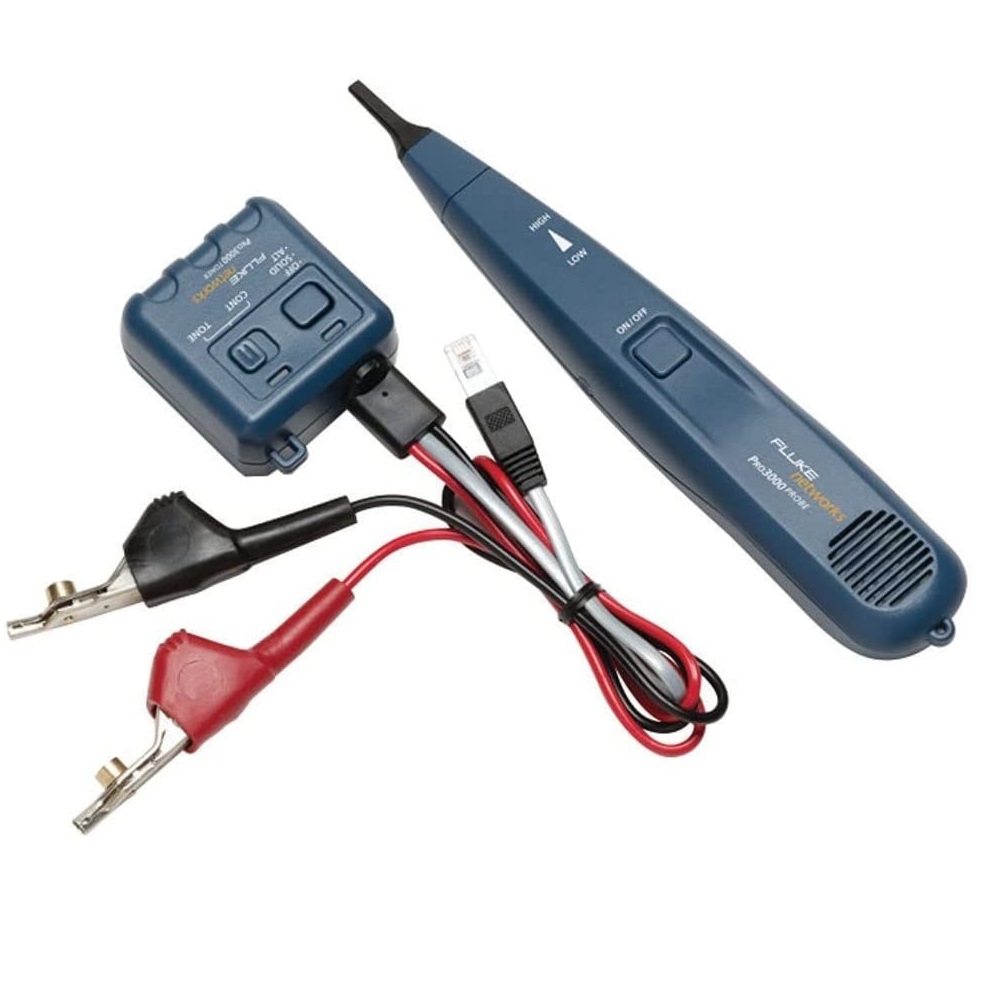 [26000900] Kit De Generador Y Amplificador De Tonos Analogico Hasta 16 Km Sonda Detecta Rastrea Localiza E Identifica Pares De Cables De Cobre Redes Tefefonia Coaxial En Redes Inactivas Con Sonda Pro3000 Fluke 2327536