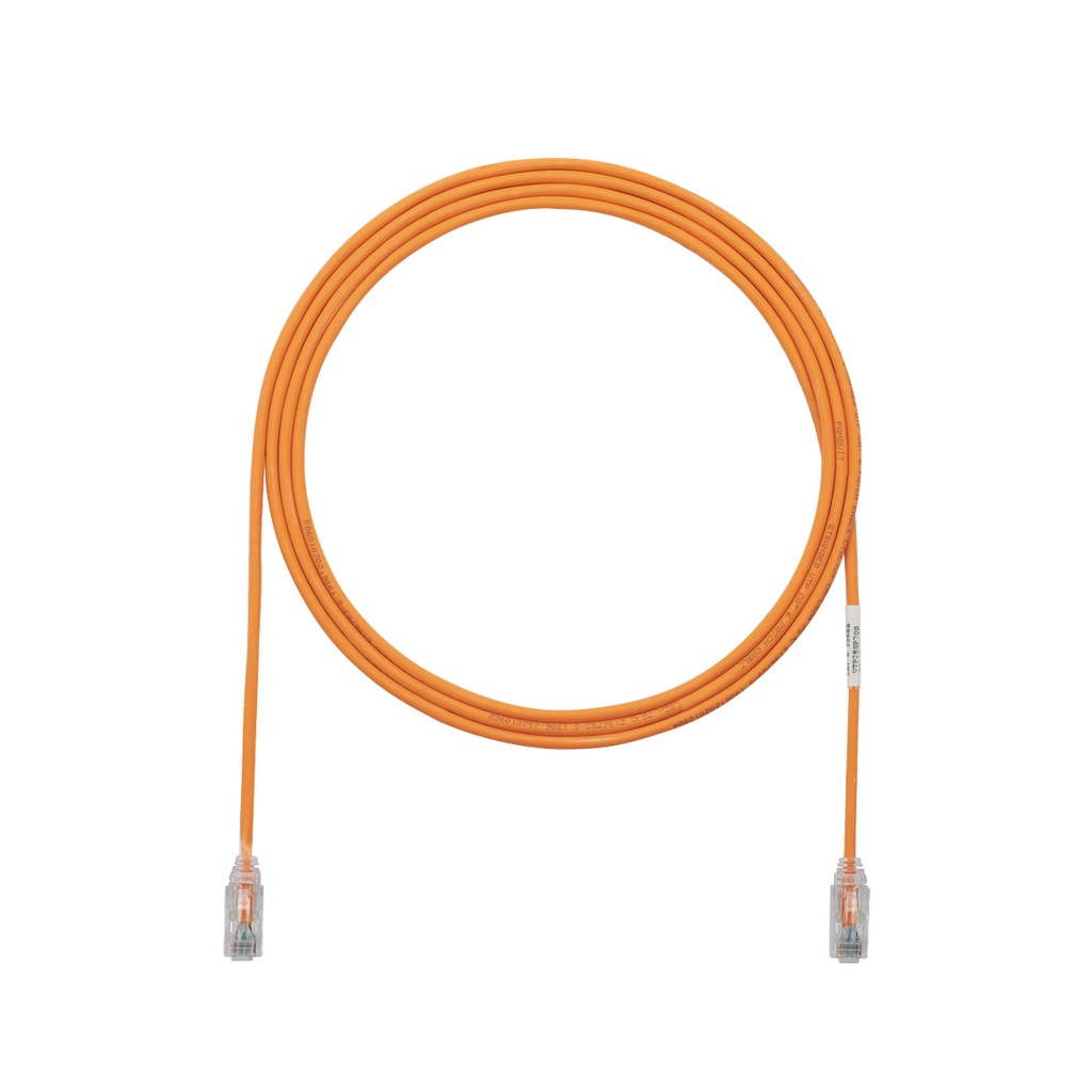 [UTP28SP1OR] Patch Cord Categoria 6 30Cm Naranja Diametro Reducido 28 Awg Lszh Panduit
