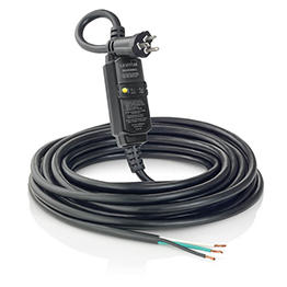 Cable Para Extension 20A Gfci Reset Automatico Plug 5-20P 11.2Mts 3X12Awg Negro Leviton