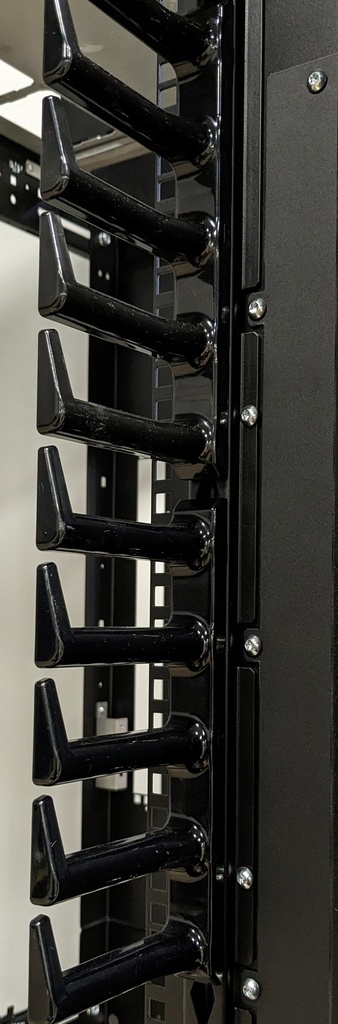 [XGL-FMS42B] Organizador Cables Dedos 4" Con Accesorios De Montaje P/Gabinete 800Mm Flexfusion Negro Panduit
