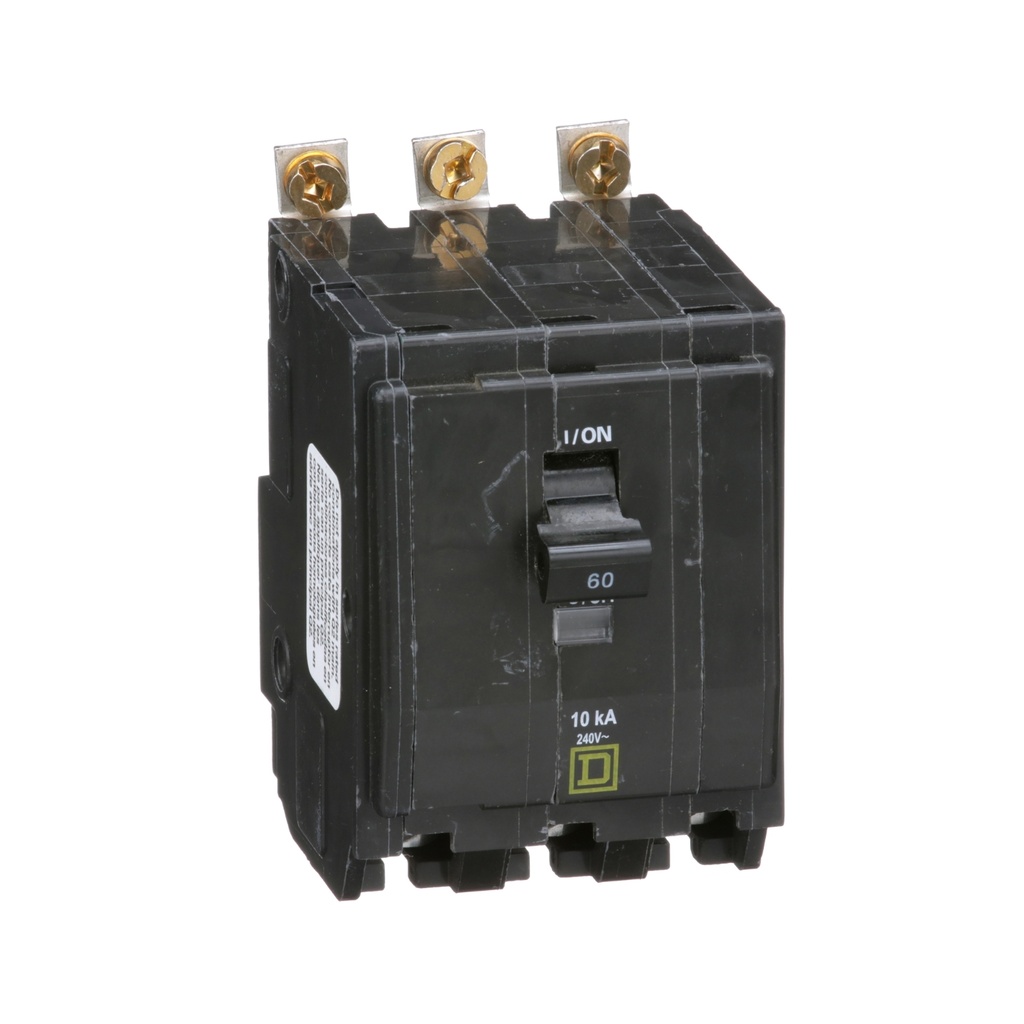 Interruptor Atornillable Termomagnetico 3 Polos X 60A 120/240Vac 10Ka Schneider