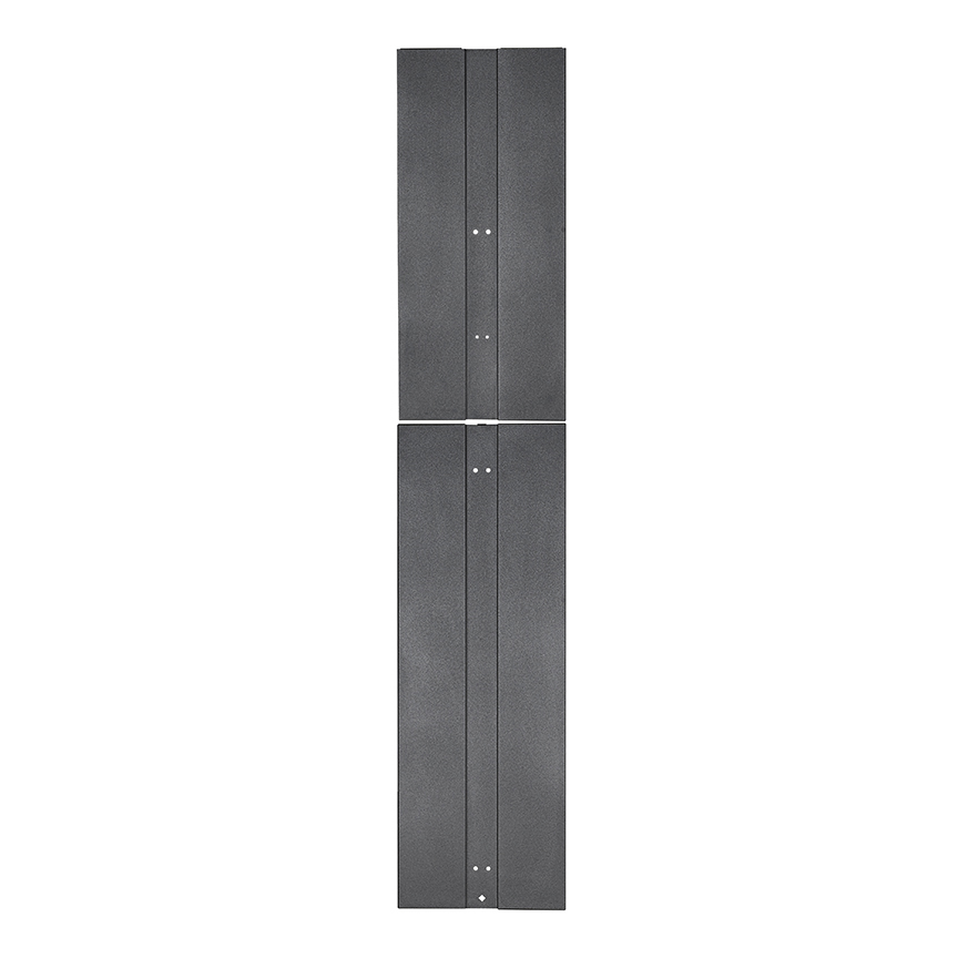 Tapa Lateral Para Organizador Vertical Serie Pr2V 52Ru Negro Panduit