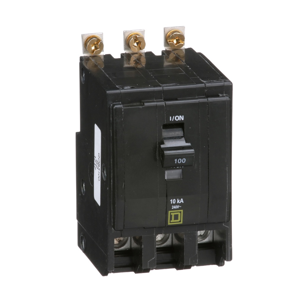 Interruptor Qob 100A 3 Polos Atornillable/Encufable 10Ka A 120-240Vac Termomagnetico Schneider