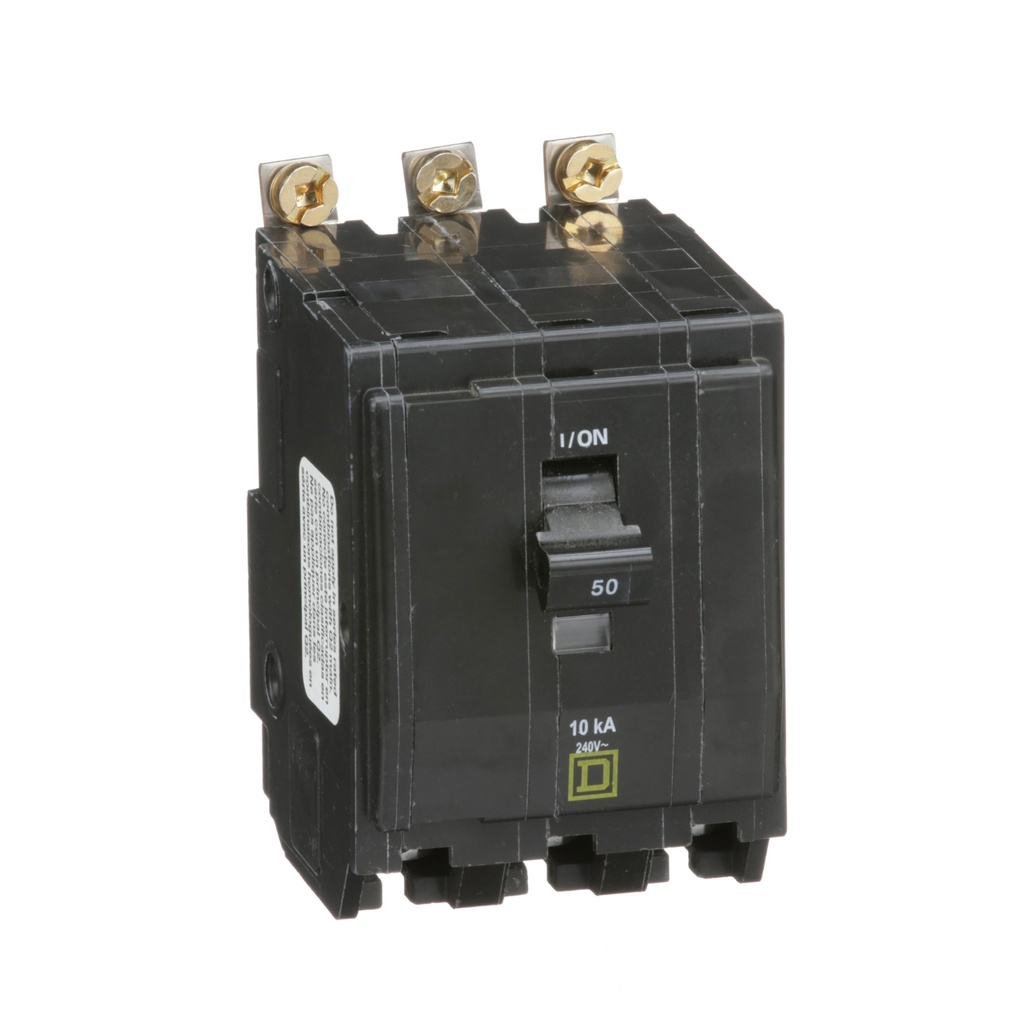 Interruptor Qob 50A 3 Polos Atornillable/Encufable 10Ka A 120-240Vac Termomagnetico Schneider