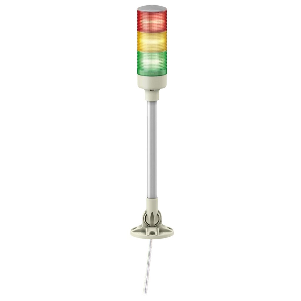 [XVGB3SM] Baliza Monolitica 60Mm Rojo Naranja Verde Led Con Zumbador 24Vac/Dc Soporte En Tubo Ip40 Schneider